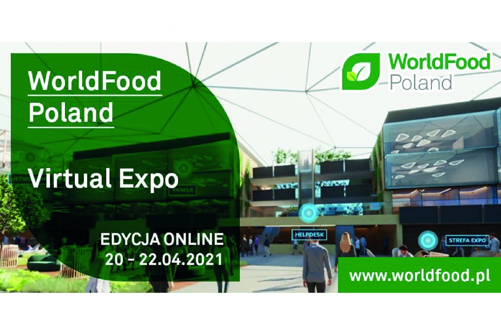 Polish national stand under the theme POLAND TASTES GOOD during at the WorldFood Poland Virtual Expo
