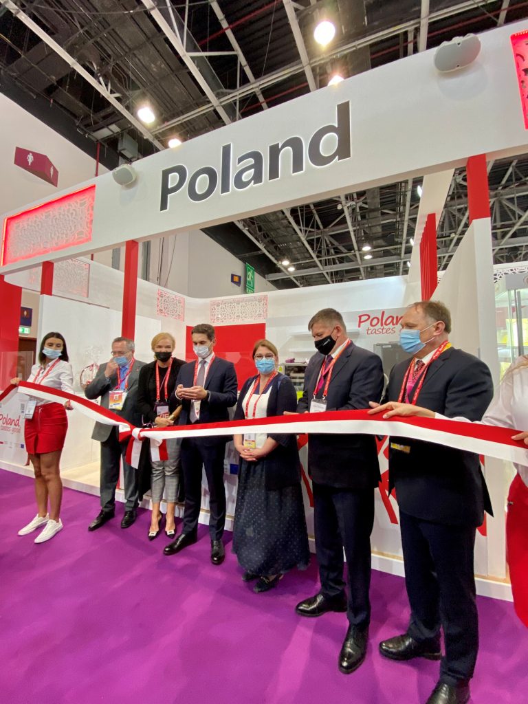 Polnischer Stand auf der Messe Gulfood 2022