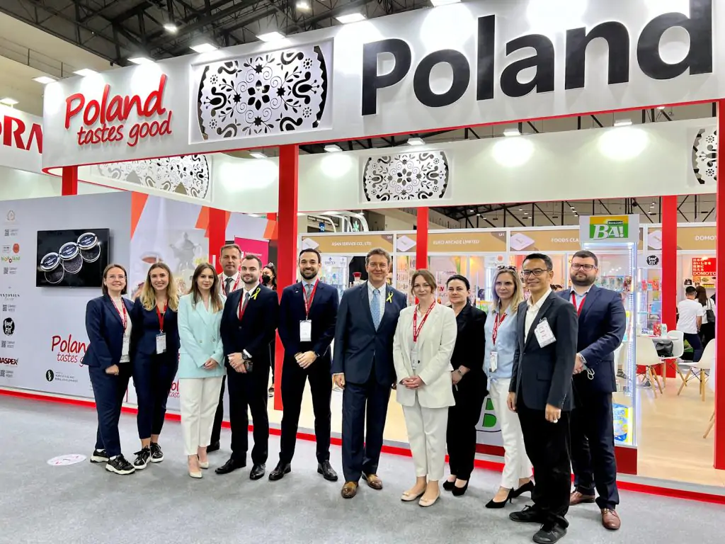 Puesto nacional de Polonia en la feria Thaifex Anuga Asia 2022