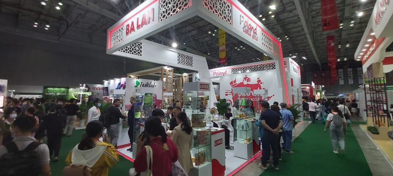 Польский национальный стенд на выставке Vietfood & Beverage 2022 в Хошимине (Вьетнам)
