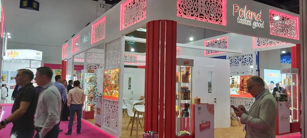 Polskie stoisko narodowe na targach ISM Middle East 2023