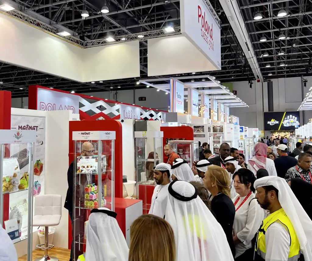Stand nacional de Polonia en la feria Gulfood 2023