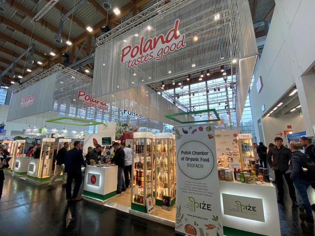 2023年德國紐倫堡國際有機食品博覽會 (BIOFACH)上的波蘭展位
