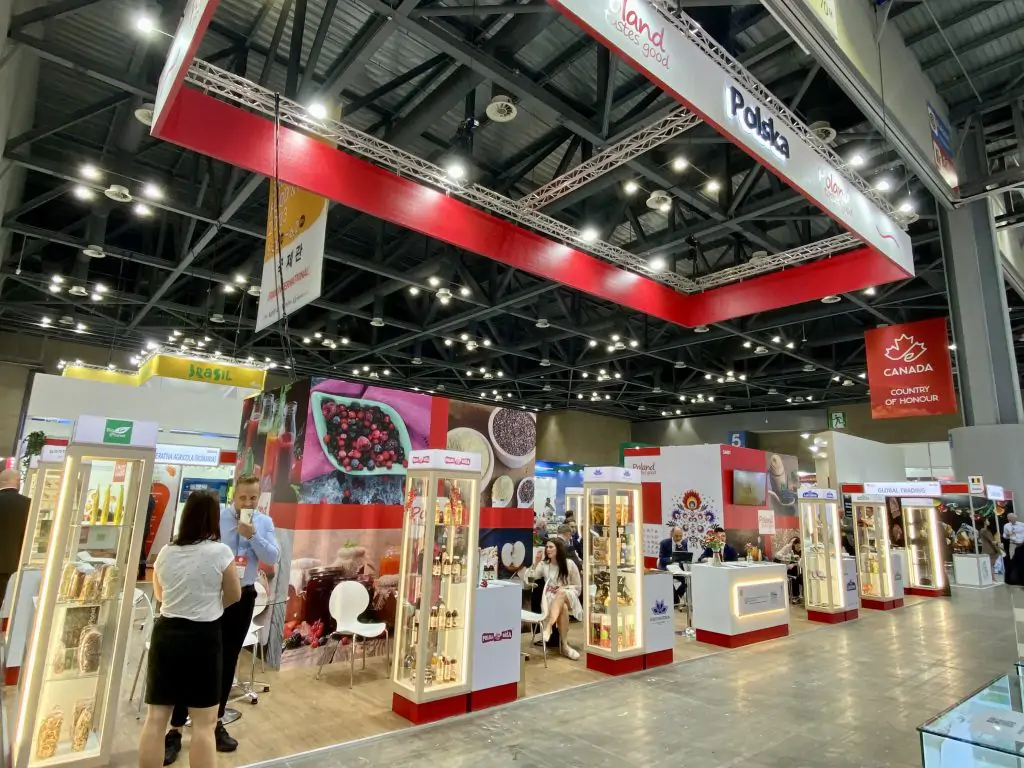 Polskie stoisko narodowe na targach Seoul Food & Hotel 2023