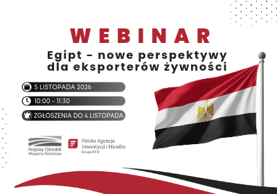 Informacja dot. WEBINARIUM „Egipt – nowe perspektywy dla eksporterów żywności”